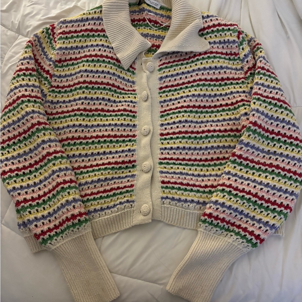 Zara Multicolor Striped Cardigan